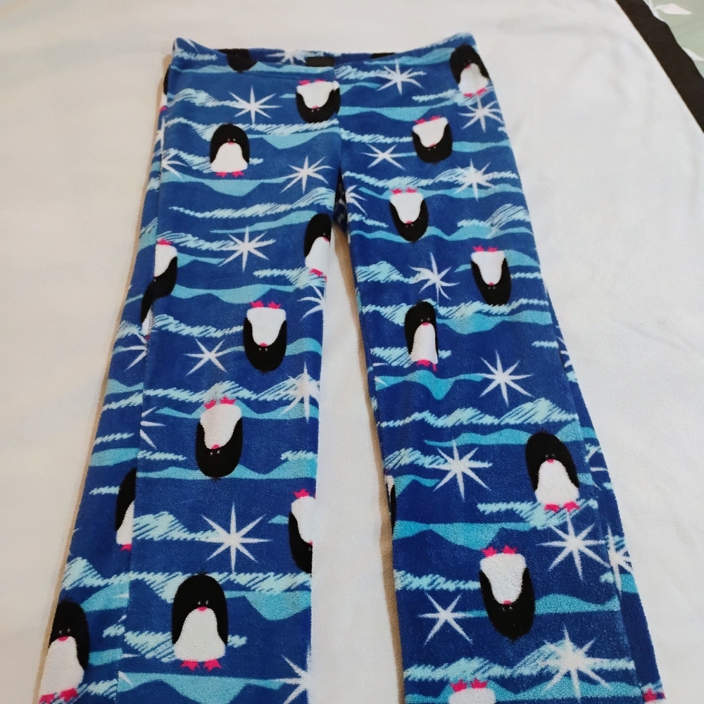 Joe Boxer Blue Penguin Fleece Pajama Pants